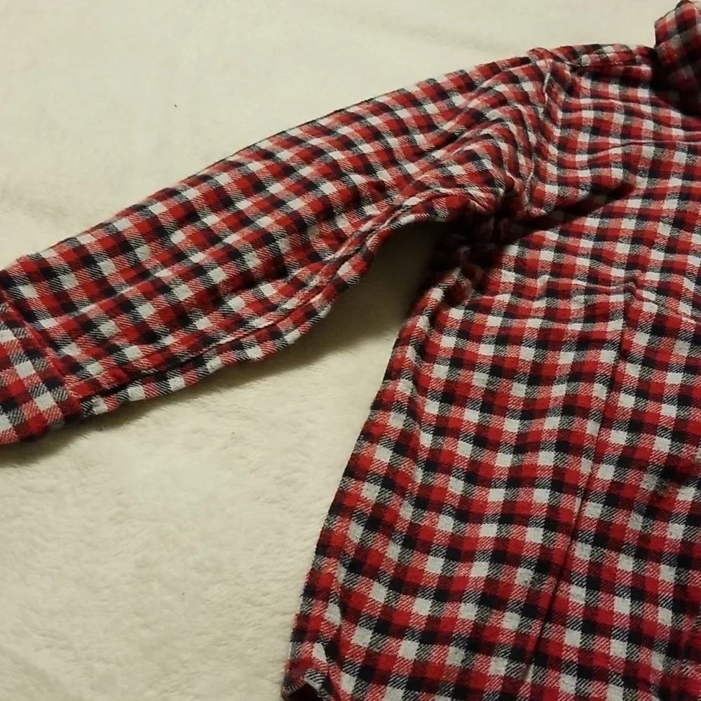 Oshkosh B'Gosh Boy's Plaid Button Down Long Sleeve Shirt